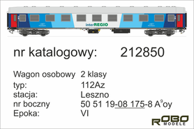 Robo 212850 Wagon 2 klasy 112Az Przewozy Regionalne InterRegio