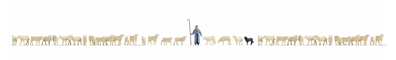 Zestaw: 35 owiec, pasterz i pies Noch 16162