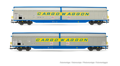 Zestaw 2 wagonów krytych Cargowaggon RIVA-HR6599