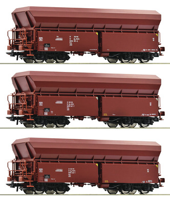 Zestaw 3 wagonów samowyładowczych Fals PKP Cargo Roco 77037