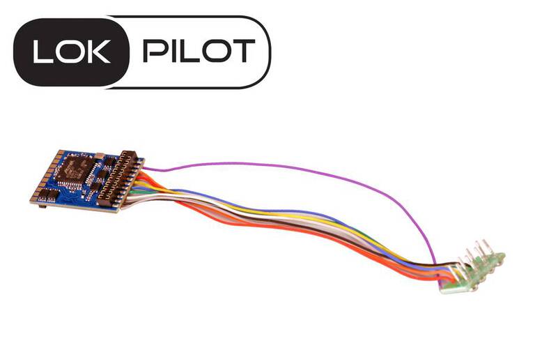 Dekoder jazdy ESU LokPilot 5 wieloprotokołowy 8-pin ESU 59610 (1)