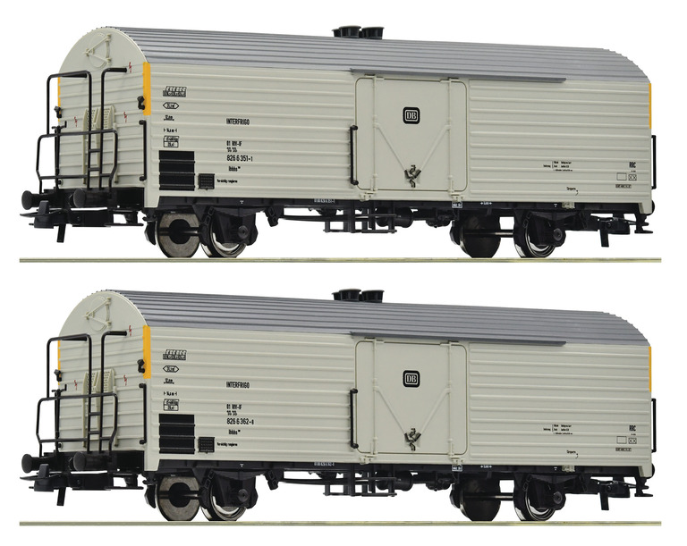 Zestaw 2 wagonów chłodni Ibbhqss DB Roco 76034 (1)