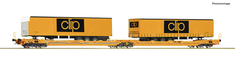 Podwójny wagon kieszeniowy T3000e CLIP Roco 77405 (1)