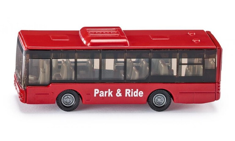 Mały autobus miejski czerwony SIKU 1021 (1)